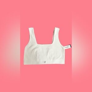 NWT 3 Pairs of Gap Body Seamless Rib Bralette in White